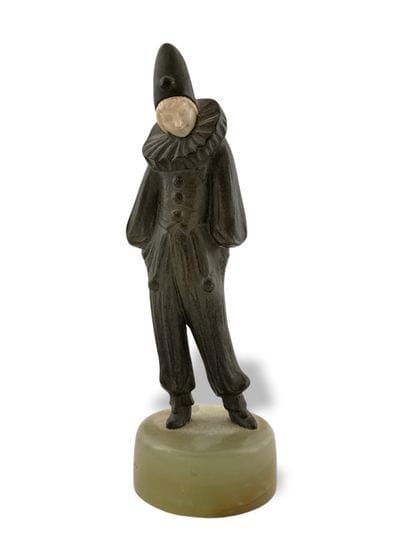 
STATUETTE DE PIERROT Circa 1920 en bronze...