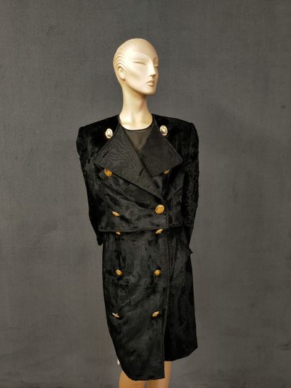 CRISTIAN DIOR Années 80 - non griffé - TAILLEUR...