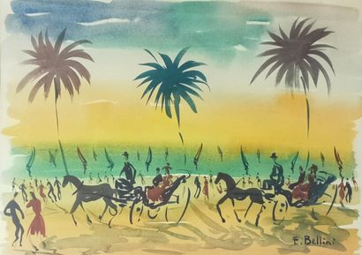 Emmanuel BELLINI (1904-1989)

Les Carrioles

AQUARELLE

Signée...