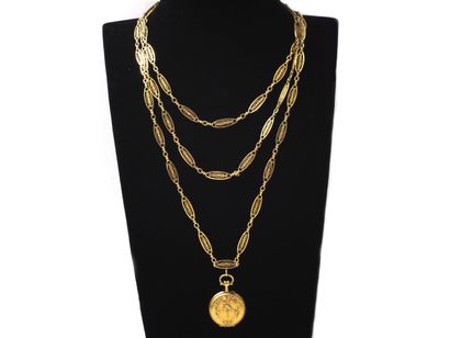 Collier en or 750 millièmes, composé de 3...