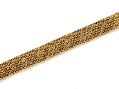 Bracelet souple en or 750 millièmes composé...