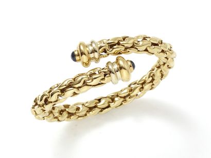 Bracelet souple jonc ouvert en 750 millièmes,...