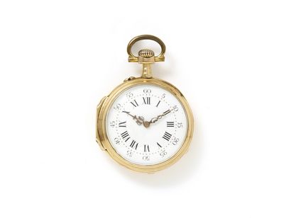 Montre de col en or 750 millièmes, cadran...