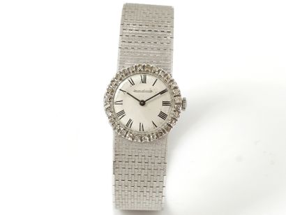 Montre bracelet de dame en or gris 750 millièmes,...