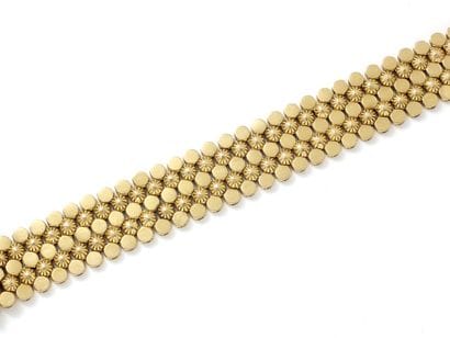 Bracelet souple en or 750 millièmes composé...