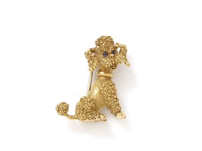 Broche en or 750 millièmes, stylisant un...