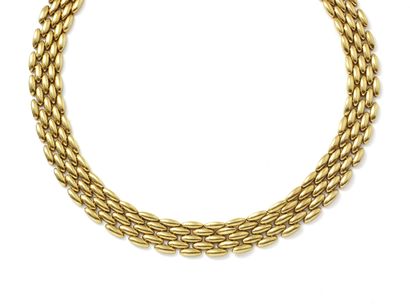 Collier articulé en or 750 millièmes, composé...