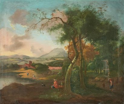 
ECOLE PROBABLEMENT DU NORD du XVIIIème Siècle

Paysage...