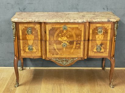 COMMODE A FACADE A RESSAUT d'Epoque Transition...