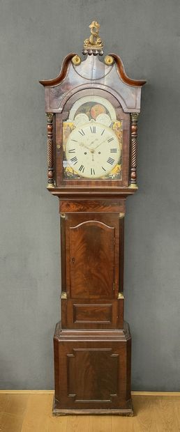FLOOR CLOCK - England XIXth Century in mahogany...