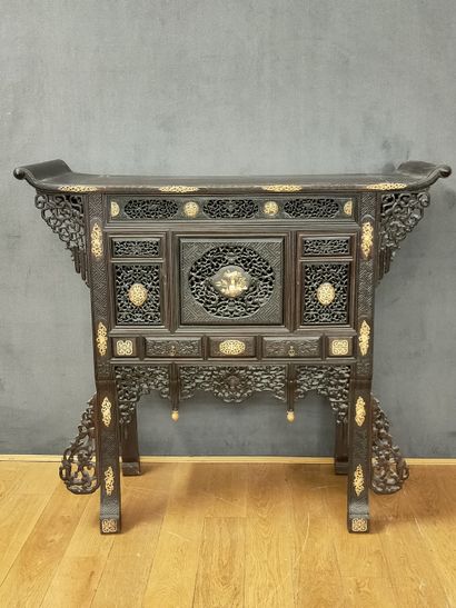 INDOCHINE Circa 1900 

MEUBLE CABINET en...
