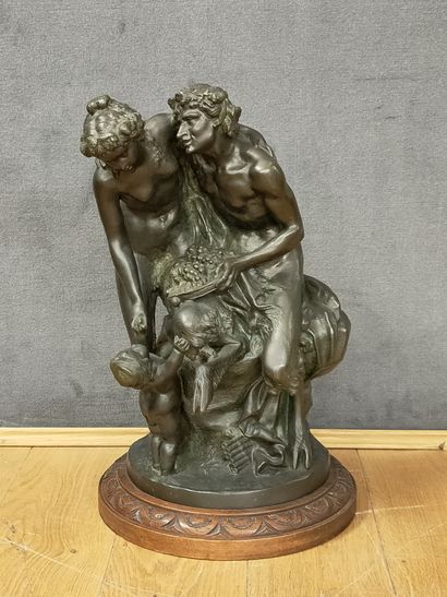 After CLODION (1738-1814)

Faun, nymph and...