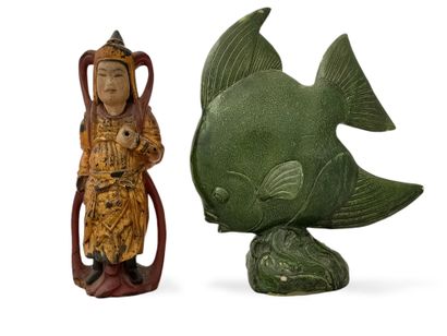CHINE du SUD

GOURDE en bois laqué et doré

(Manques)

H....