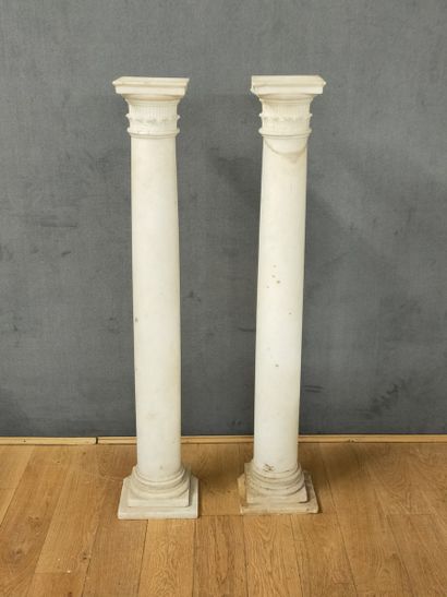 PAIR OF COLUMNS - England Georgian period...