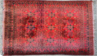 HERIZ RUG (cotton warp and weft, wool pile),...