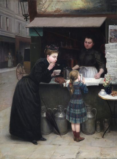 DOUDEMONT (XIXth Century)

The milk and newspaper...