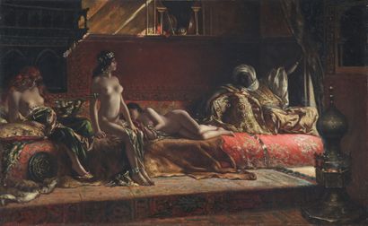ORIENTALIST SCHOOL of the end of the XIXth...