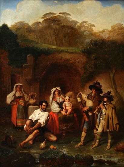 Ecole ITALIENNE du XIXème Siècle

Scène de...