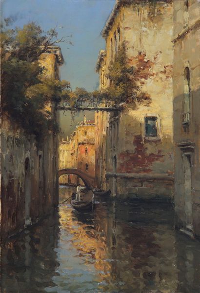 Marc ALDINE (XXth Century)

Canal in Venice

OIL...
