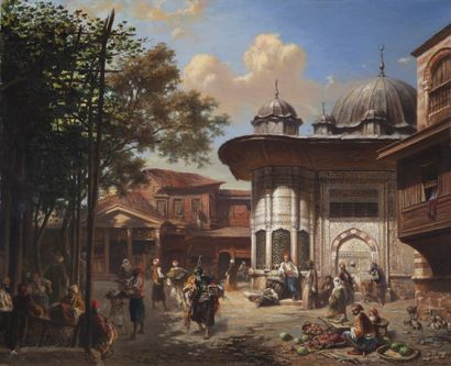 Eugène FLANDIN (1809-1876)

Street scene...