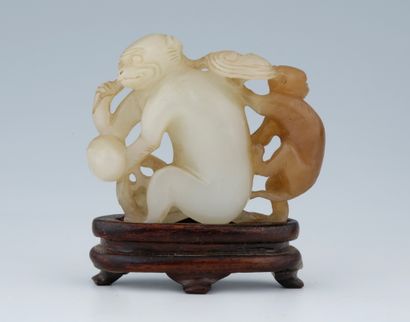 
CHINE, XIXème Siècle




GROUPE en jade...