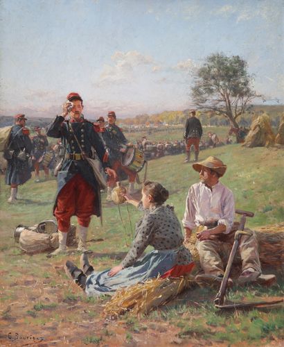Paul Emile BOUTIGNY (1854-1929)

The halt...