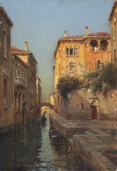Marc ALDINE (XXth Century)

Gondolier in...