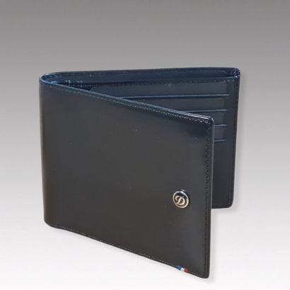 S.T.DUPONT - Wallet in smooth black calfskin,...