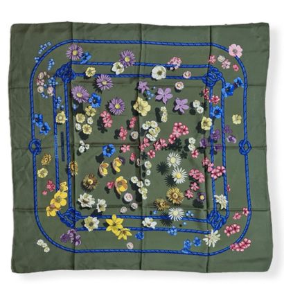 HERMES Paris made in France - Silk twill...