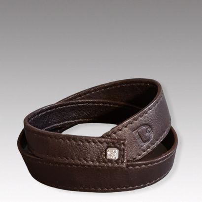 De BEERS - DOUBLE-TOUR BRACELET in brown...