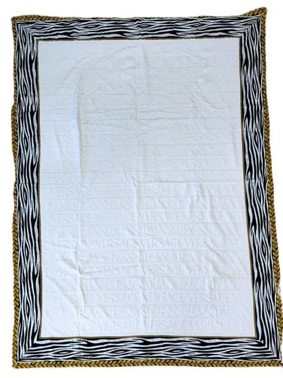 Gianni VERSACE - TWIN DRAP in white terry...