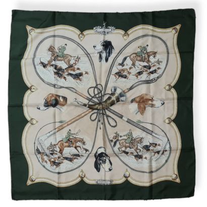 HERMES Paris made in France - CARRE in printed...