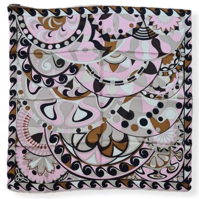 Emilio PUCCI - Silk twill square with psychedelic...