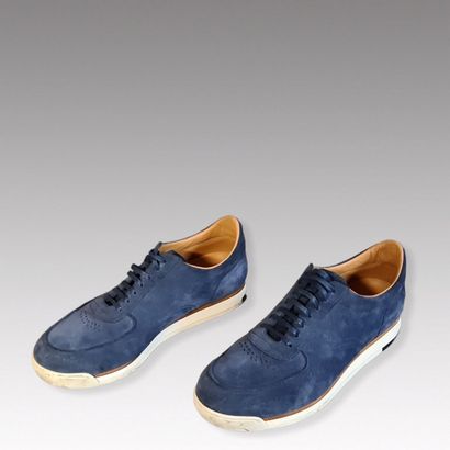 JOHN LOBB - PAIR OF RUNNERS laced in navy...