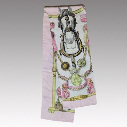 HERMES Paris - ETOLE in printed silk twill...