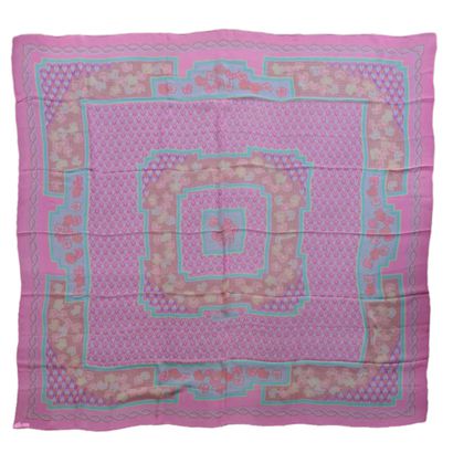 HERMES Paris made in France - CHALE in printed...