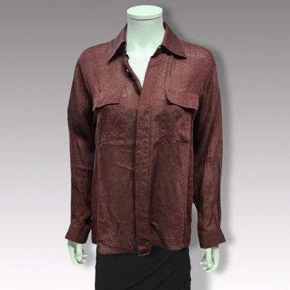 HERMES Paris made in France - Linen shirt...