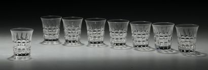 SAINT- LOUIS - MODELE MANHATTAN - SIX VERRES...