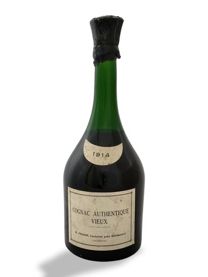 1 BOTTLE COGNAC AUTHENTIC OLD M. FROUIN 1914...