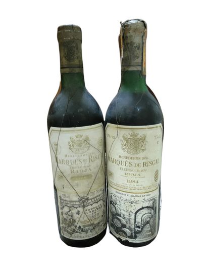 2 BOTTLES, Marqués de Riscal, 1984 and 1989...