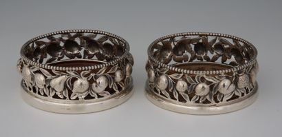 PAIR OF ROUND CARAFES - England 19th Century...