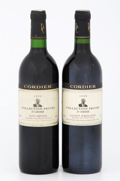2 Bouteilles CORDIER COLLECTION PRIVEE -...