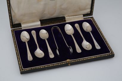 SET OF 6 MOKA SPOONERS AND 1 SUGAR PENCIL...