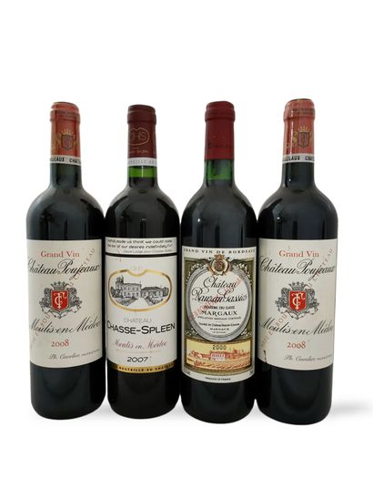4 BOTTLES OF VARIOUS BORDEAUX WINES 

- A...