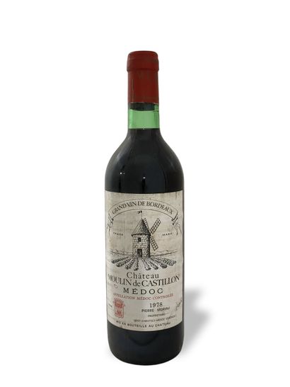 12 BOTTLES CHATEAU MOULIN DE CASTILLON MEDOC...