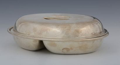 OVAL COVERED LEVER with two compartments...
