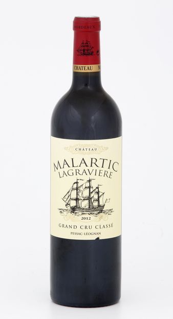6 Bottles CHATEAU MALARTIC LAGRAVIERE Red...