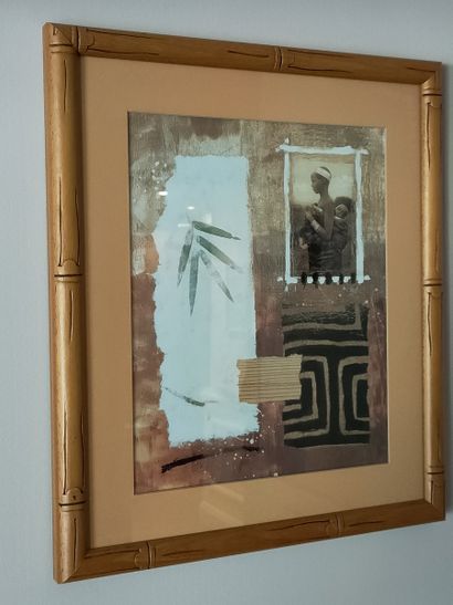 LOT COMPRENANT :

Cinq reproductions encadrées,...