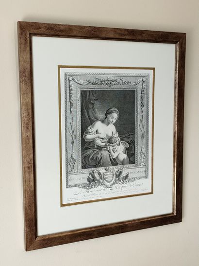 LOT COMPRENANT :

DEUX REPRODUCTIONS, cadres...