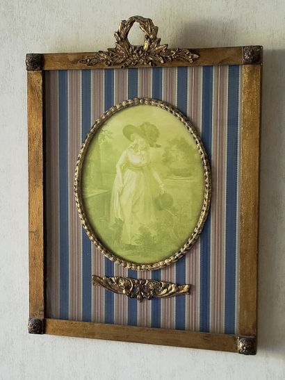 LOT COMPRENANT :

DEUX REPRODUCTIONS DE GRAVURES...